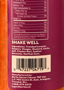 Scorpion Pepper, Trinidad Scorpion Pepper, Berties, Bertie, Berties Pepper Sauce, Trinidad Pepper Sauce, Berties Original, Berties Slight, Pepper, Hot Pepper, Scorpion Pepper, Trinidad Scorpion Pepper, Chadon Beni, Shadon Beni, Trinidad foods London, Trinidad products UK,  Trinidad and Tobago, Trinidad, My Trini Shop, Trinidad Shop, Trini Shop, Trini food London, Trinidad Cuisine, Caribbean foods, Caribbean Shop London, Caribbean, Trinidad Grocery, Trinidad seasoning, Trini, Pepper sauce, Hot sauce