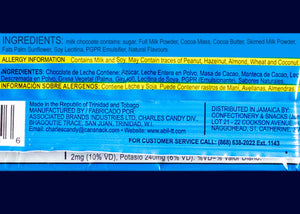 Charles Chocolate, Milk Chocolate, Almond, Mocha, Rum and Raisins, Trinidad Chocolate, Charles Chocolate Bar, Trinidad sweets, Trinidad Snacks, Trini Snacks, Trinidad foods London, Trinidad products UK,  Trinidad and Tobago, Trinidad, My Trini Shop, Trinidad Shop, Trini Shop, Trini food London, Caribbean snacks, Caribbean foods, Caribbean Shop London, Caribbean, Trinidad Grocery, Trinidad Carnival Snacks